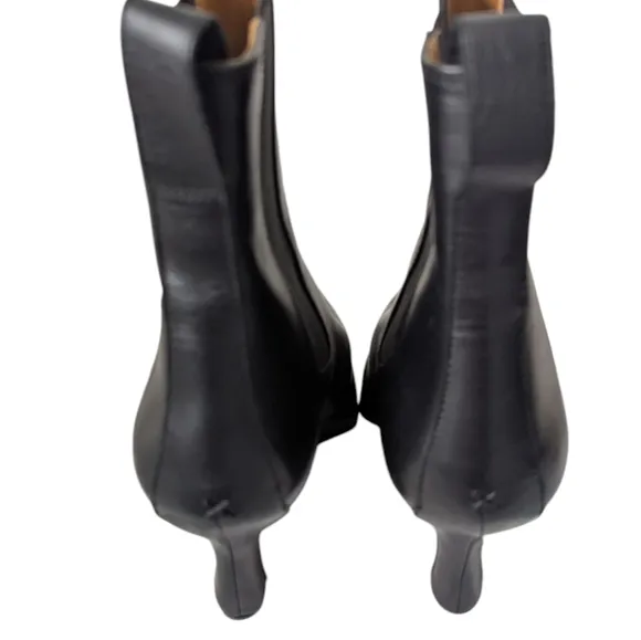 Rag &amp; Bone Eclipse Black Leather Wedge Chelsea Boot.. Size 36, US 6
