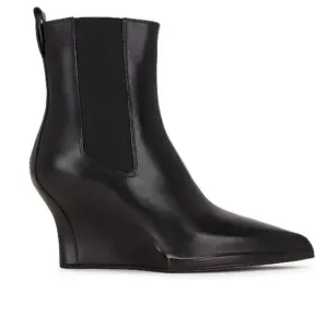 Rag &amp; Bone Eclipse Black Leather Wedge Chelsea Boot.. Size 36, US 6