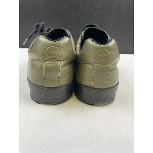 Rag &amp; Bone Men's Green Leather Shoes/ Low top Sneakers Size 10 SKU 4730