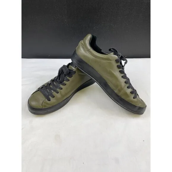 Rag &amp; Bone Men's Green Leather Shoes/ Low top Sneakers Size 10 SKU 4730