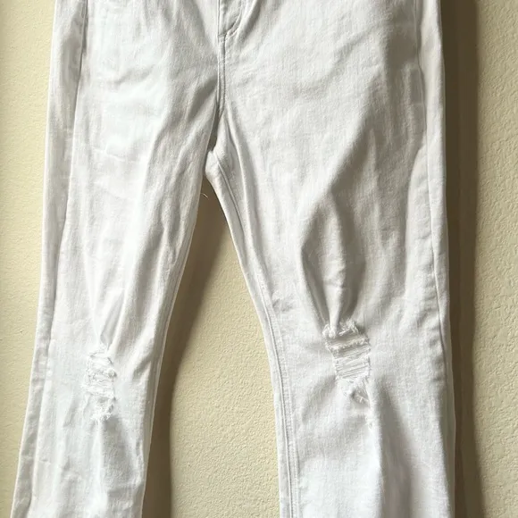 Rag &amp; Bone Nina High-Rise Ankle Flare Summer White Sz 32