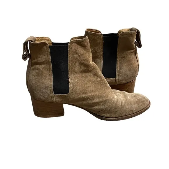 Rag &amp; Bone Women’s Beige Brown Suede Walker Ankle Boots Camel Size 39 Nubuck 8