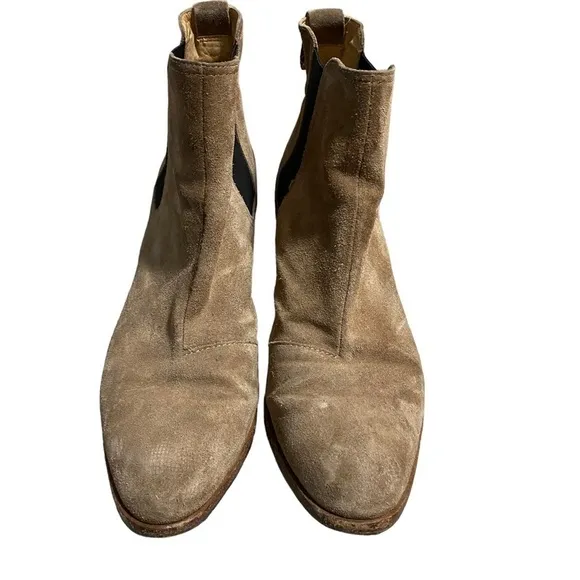 Rag &amp; Bone Women’s Beige Brown Suede Walker Ankle Boots Camel Size 39 Nubuck 8
