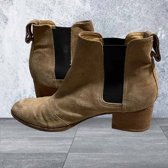 Rag &amp; Bone Women’s Beige Brown Suede Walker Ankle Boots Camel Size 39 Nubuck 8
