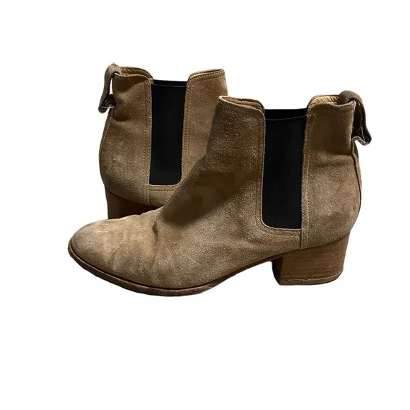 Rag &amp; Bone Women’s Beige Brown Suede Walker Ankle Boots Camel Size 39 Nubuck 8