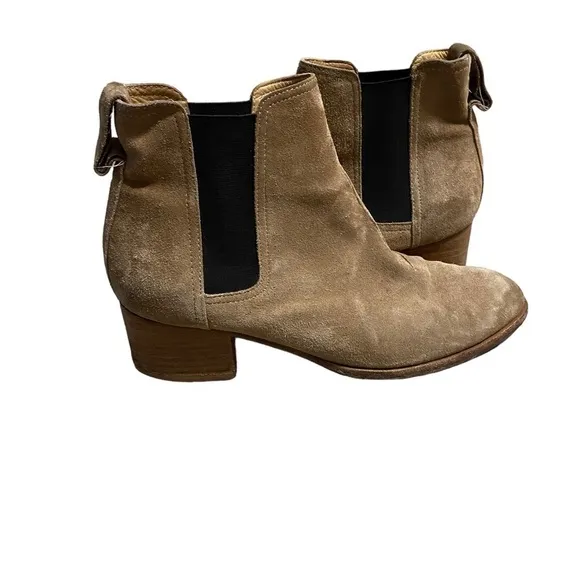 Rag &amp; Bone Women’s Beige Brown Suede Walker Ankle Boots Camel Size 39 Nubuck 8