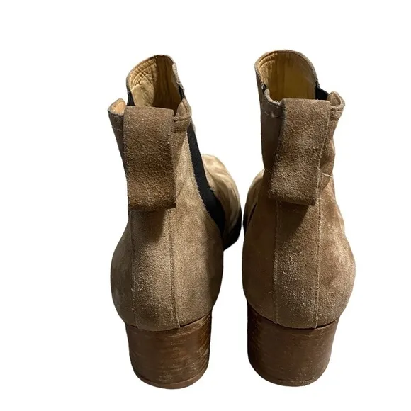 Rag &amp; Bone Women’s Beige Brown Suede Walker Ankle Boots Camel Size 39 Nubuck 8