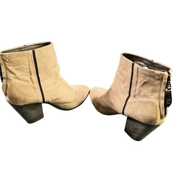Rag &amp; Bone Women's Newbury Heeled Ankle Boots Tan Size Size 41 / US 11