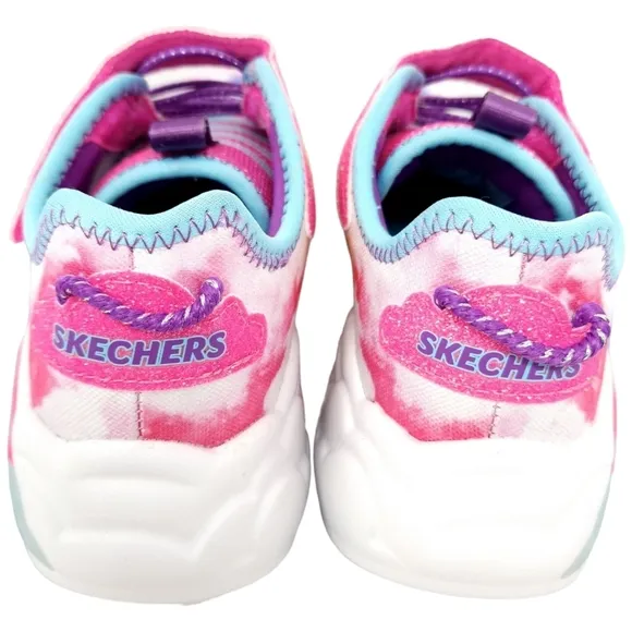 Rainbow Light Up Shoes, Slip-On, Size 2 Girls, New, NIB, Skechers