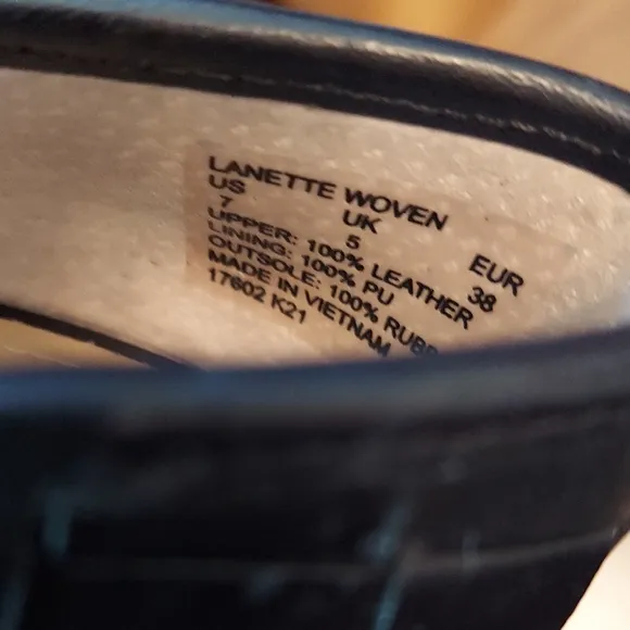 Ralph Lauren &quot;Lanette&quot; Shoes, Black Leather, Heels, Classic Pump. NIB, Size 7B