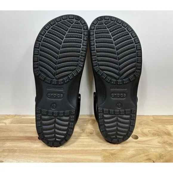 Rare Crocs Classic Clog Rutgers NCAA Men’s Size 13 Slip-on Shoes Black Red