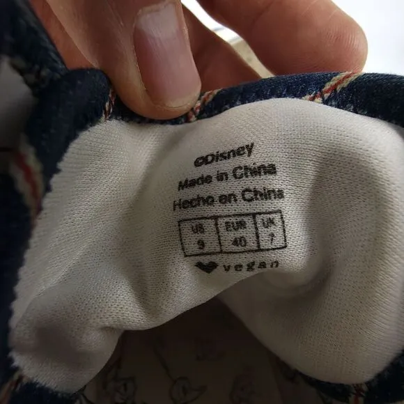 RARE Disney Call It Spring Donald Duck 1934 Sailor Vegan Platform Sneakers 9 Y2k
