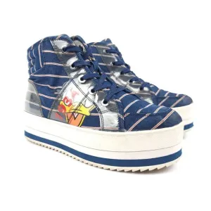 RARE Disney Call It Spring Donald Duck 1934 Sailor Vegan Platform Sneakers 9 Y2k