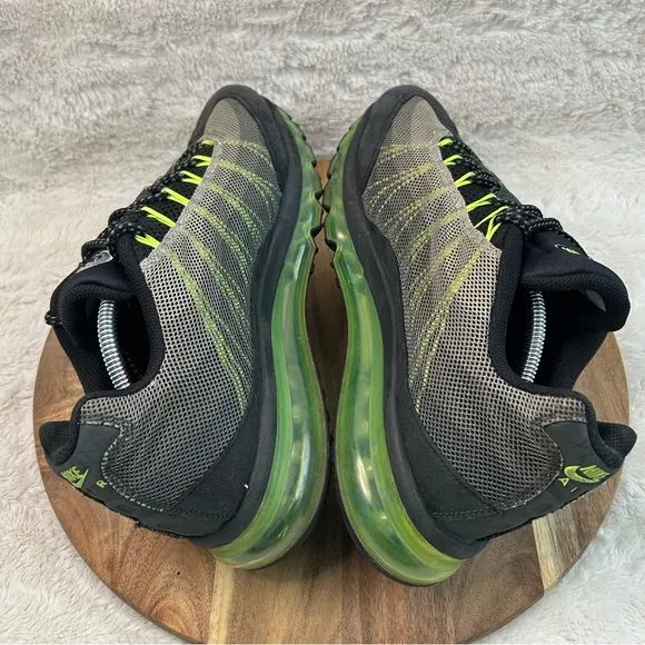 Rare Mens Size 12 Nike Air Max 95 Dynamic Flywire Black Green 599300-072 2013