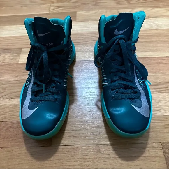 Rare Nike Hyperdunk 2012 Atomic Teal Men’s 9 Mid Top Basketball Shoes