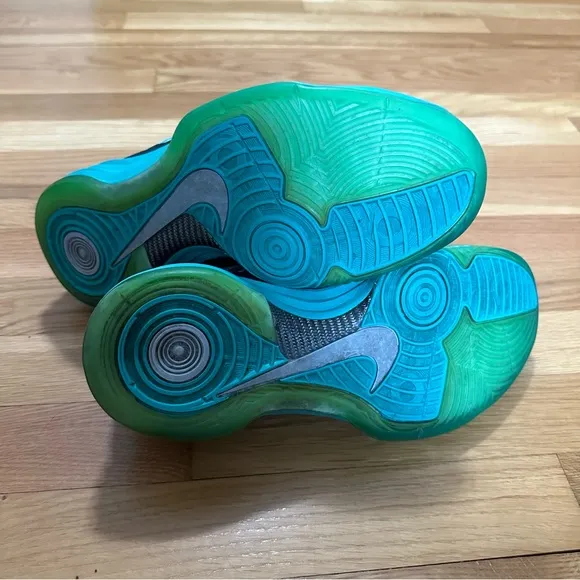 Rare Nike Hyperdunk 2012 Atomic Teal Men’s 9 Mid Top Basketball Shoes