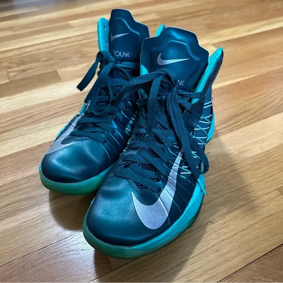 Rare Nike Hyperdunk 2012 Atomic Teal Men’s 9 Mid Top Basketball Shoes