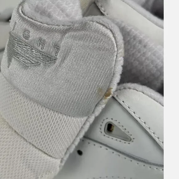 RARE UNWORN Vintage Nike Air Flight Solid White Sneakers Shoes Womens 14