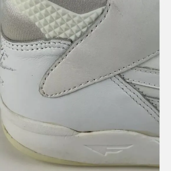 RARE UNWORN Vintage Nike Air Flight Solid White Sneakers Shoes Womens 14