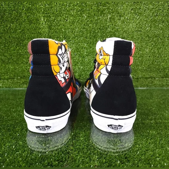 RARE🔥 VANS x Disney Mickey Mouse Friends Sk8-Hi MenSz 13 Pluto,Goofy DonaldDuck
