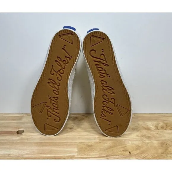 Rare Vintage Keds 90’s Looney Tunes High-Top Canvas Sneakers Shoes Womens Size 9