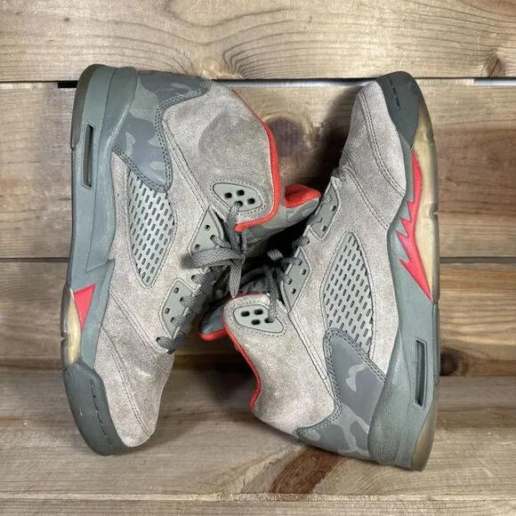 RARE Youth 7 / Women’s 8.5 Nike Air Jordan 5 GS “Camo” High Top Shoes 440888-051