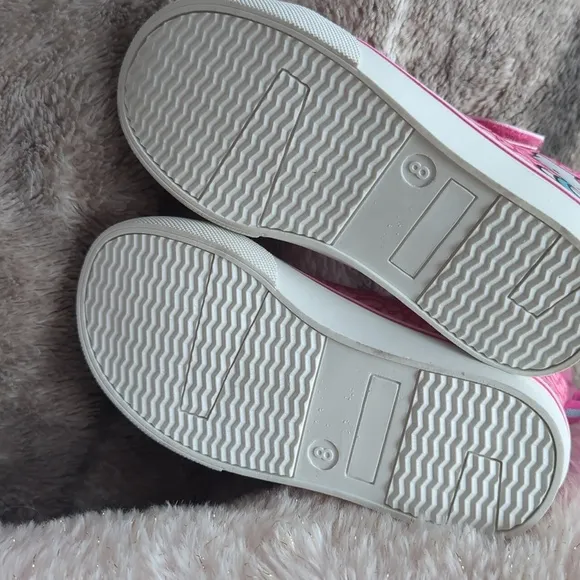 **RARE**Hello Kitty Girls Hot Pink Bow High Top Sneakers