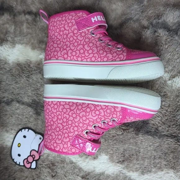 **RARE**Hello Kitty Girls Hot Pink Bow High Top Sneakers