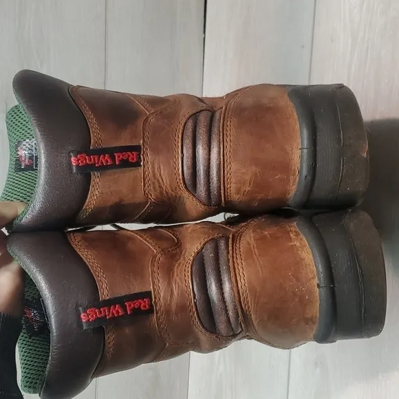 Red Wings Mens 954 High Top Leather VintageWork Soft toe boots shoes sz 12 E2 EH
