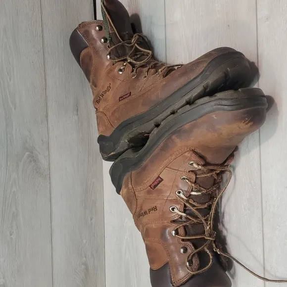 Red Wings Mens 954 High Top Leather VintageWork Soft toe boots shoes sz 12 E2 EH
