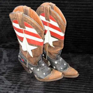 Redneck Riviera Freedom Cowgirl Women’s Western Boots Size 7.5 America Snip Toe
