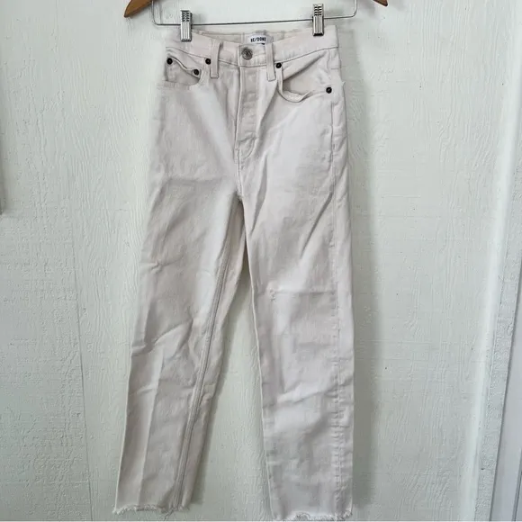 Redone 70’s Stove Pipe jeans‎ White size 24