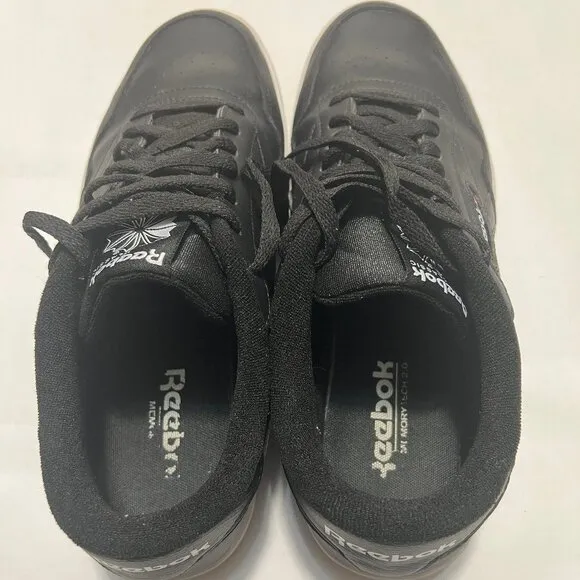 Reebok Black &quot;Club Memt&quot; Classic Tennis Shoes