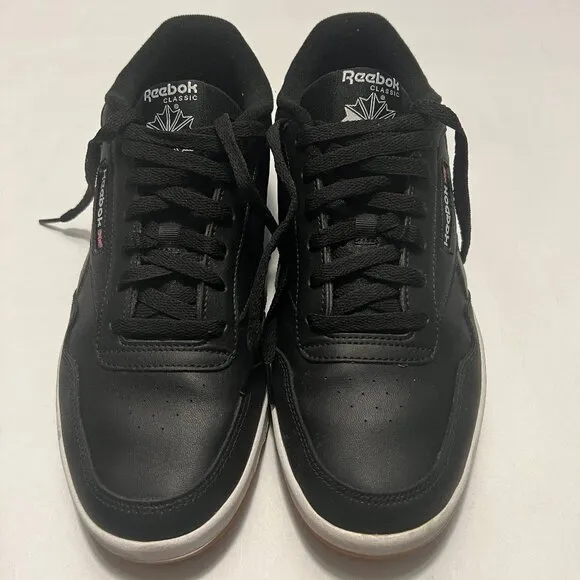 Reebok Black &quot;Club Memt&quot; Classic Tennis Shoes