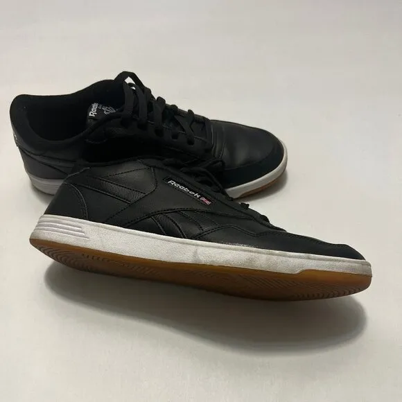 Reebok Black &quot;Club Memt&quot; Classic Tennis Shoes