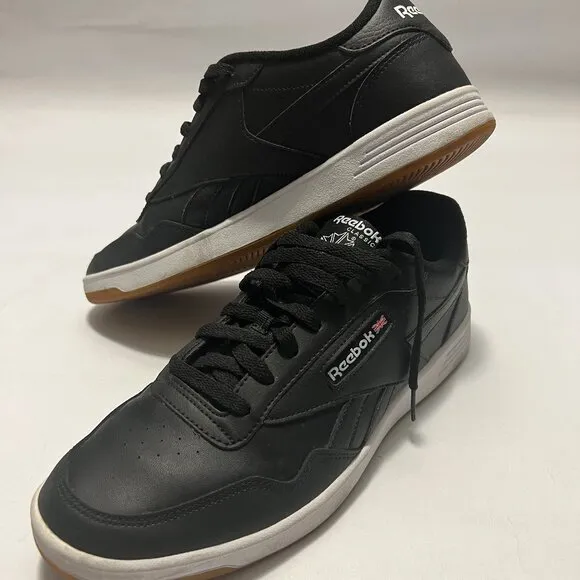 Reebok Black &quot;Club Memt&quot; Classic Tennis Shoes