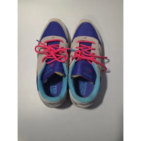 Reebok CL Classic Purple Gray Shoes -male Size 6.5 (DV7454) concept sample 003