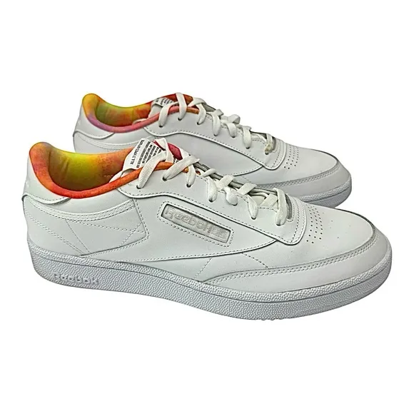 Reebok Classic Harman Run S Men's Size 11 Rainbow White FX4771 Rare Pre-Owned