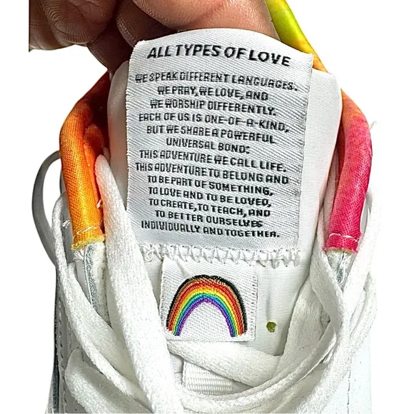 Reebok Classic Harman Run S Men's Size 11 Rainbow White FX4771 Rare Pre-Owned