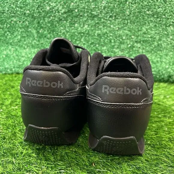 Reebok Classic Renaissance Mens 10‎ Black Leather Shoes Sneakers Low Top NEW