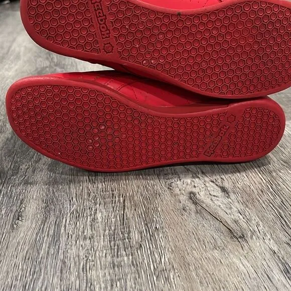 Reebok CLASSIC Red High-Top Sneakers 6.5 label