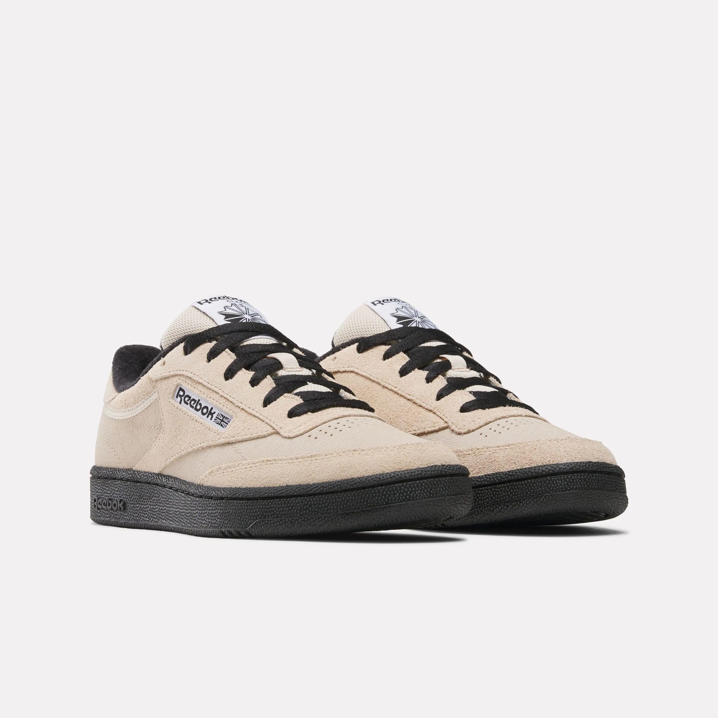 Reebok Footwear Men Club C 85 Shoes TAPIOCA/BLACK/WHITE