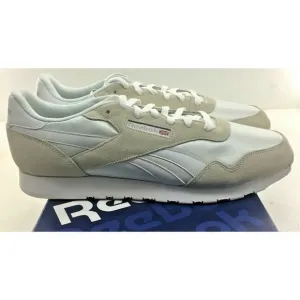 Reebok Men's Classic Royal Nylon Running Shoe BD1552 White Grey Size 14 &amp; 15 NWD