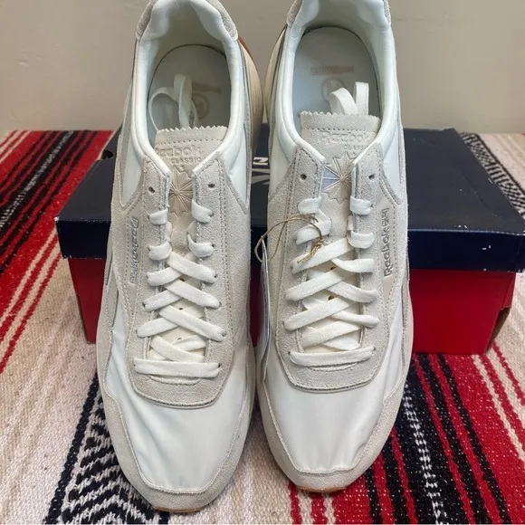 Reebok Mens G55275 Classic CL Legacy AZ Beige Chalk Stucco Running Shoe Size 13M