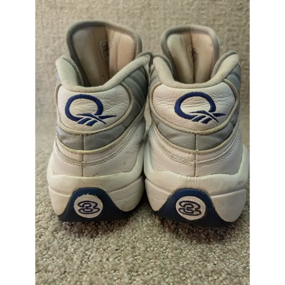 Reebok Shoes Mens Size 12 Allen Iverson The Question White Gray Vintage