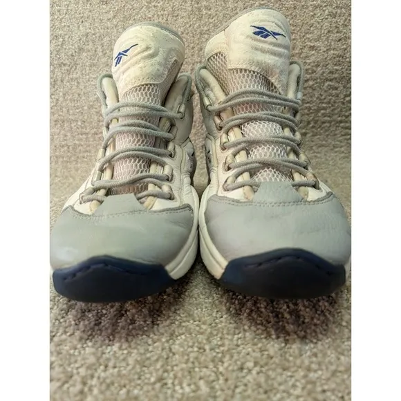 Reebok Shoes Mens Size 12 Allen Iverson The Question White Gray Vintage