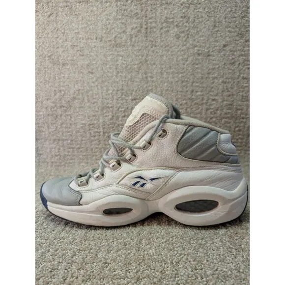 Reebok Shoes Mens Size 12 Allen Iverson The Question White Gray Vintage