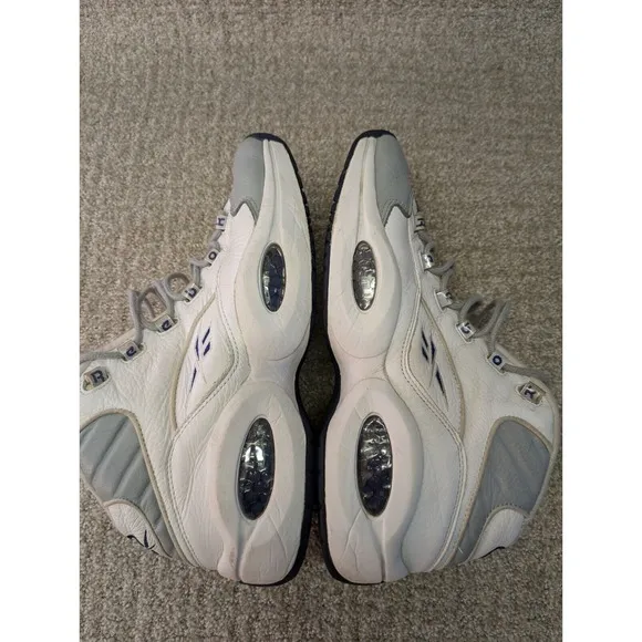 Reebok Shoes Mens Size 12 Allen Iverson The Question White Gray Vintage