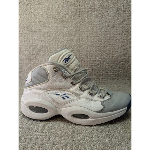 Reebok Shoes Mens Size 12 Allen Iverson The Question White Gray Vintage