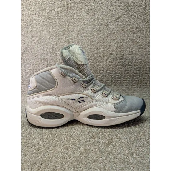 Reebok Shoes Mens Size 12 Allen Iverson The Question White Gray Vintage